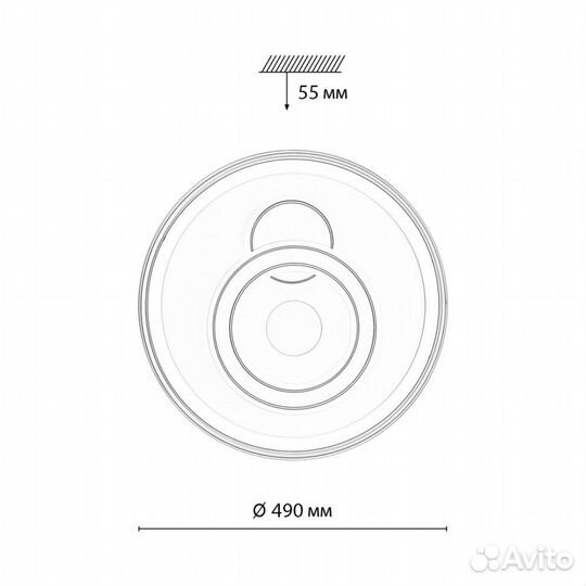 Подвесной светильник sonex piko LED 7785/85L