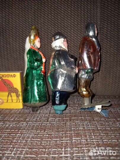 Елочные игрушки СССР на прищепке