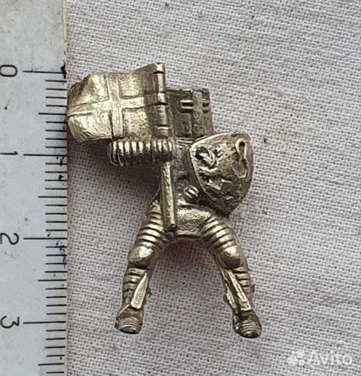 Рыцарь. Миниатюра 3см. Латунь