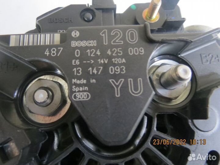 Генератор 100A-120A opel astra G (1998-2005) /vect