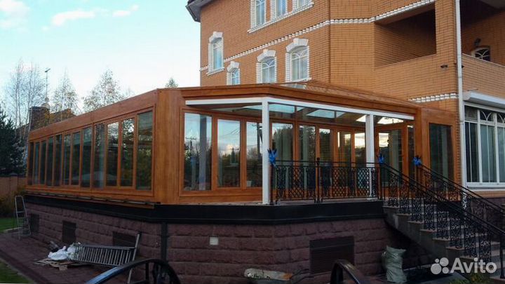 Остекление пластиком веранды террасы