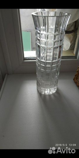 Ваза хрустальная