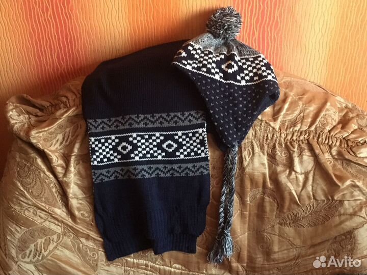 Комплект- шапка, шарф