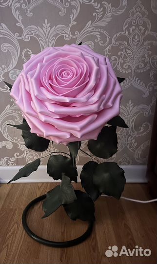 Светильник ночник роза из изолона