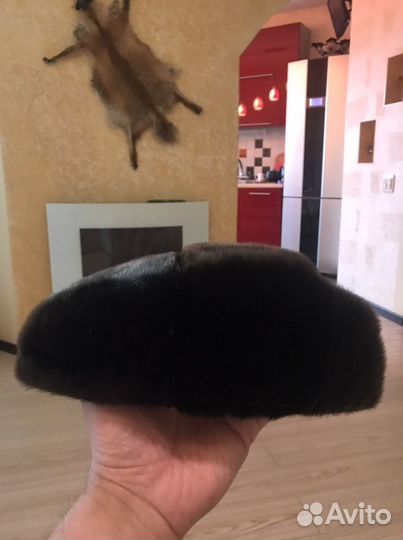Меховая мужская кепка шапка нерпа