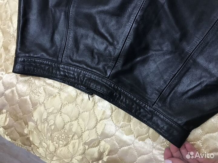 Юбка кожаная