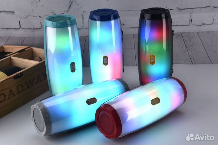 Беспроводная колонка TG165 светящаяся