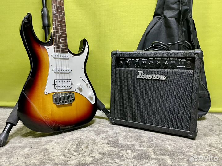 Электрогитара Ibanez с комбиком