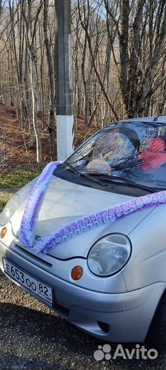 Свадебное украшение на авто