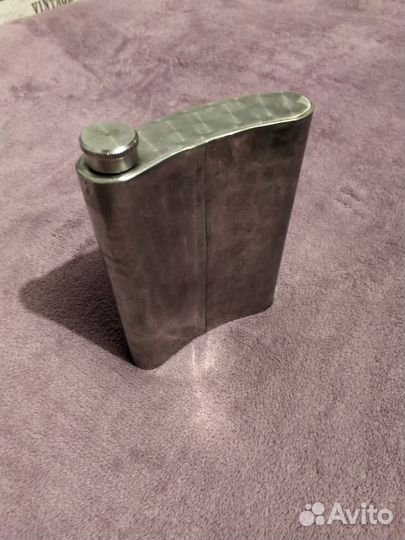 Латунная винтажная фляга (легкая, прочная)