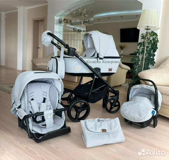 Коляска 3 в 1 Adamex Reggio