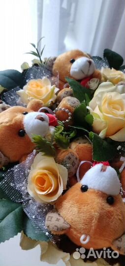 Букеты с игрушками