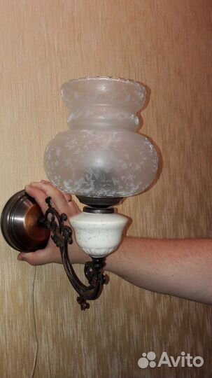Настенный светильник бра винтаж, Чехия.1985год
