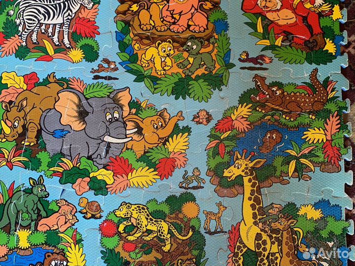 Детский коврик пазлы