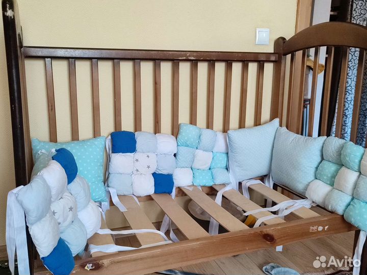 Бортики подушки в детскую кроватку