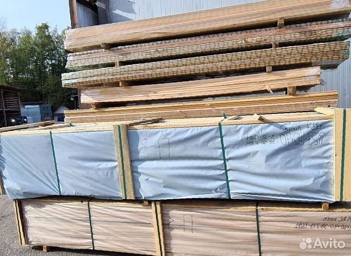 Хвойный брусок А-В 40x40x3.0 Сухой строганный