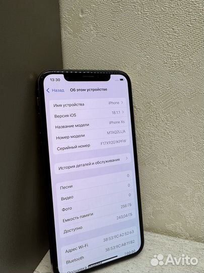 iPhone Xs, 256 ГБ