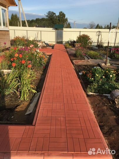 Тротуарная плитка 12 кирпичей 500x500x50