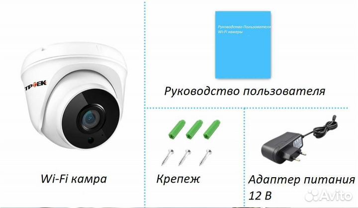 Камера видеонаблюдения wifi купольная