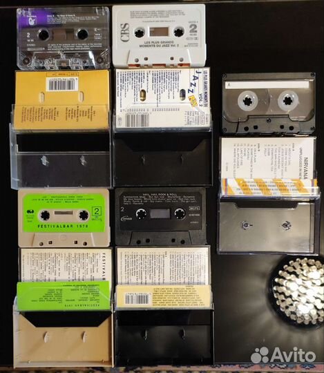 Аудиокассеты фирменные со студийной записью