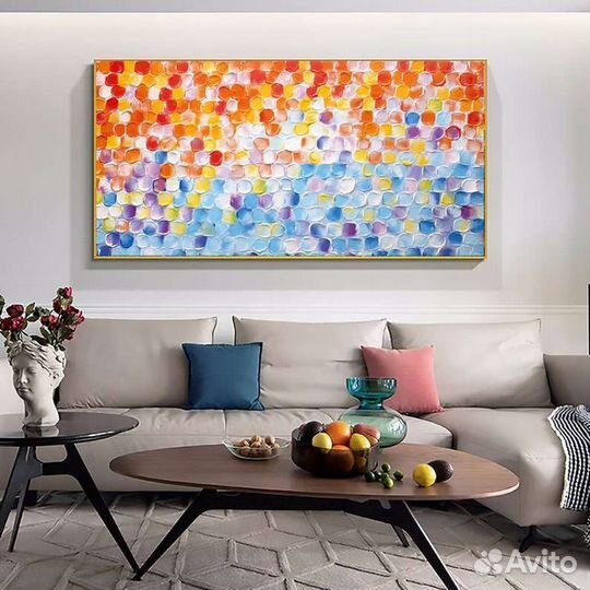 Текстурная картина маслом на холсте Абстракция