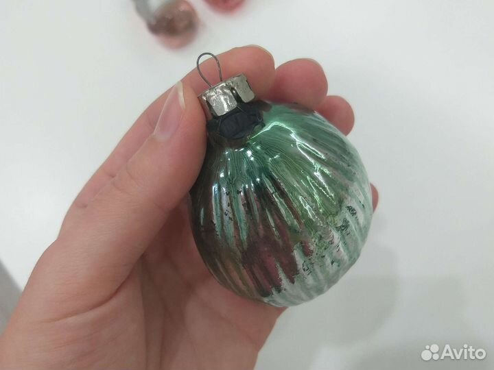 Елочные игрушки СССР советские стекло
