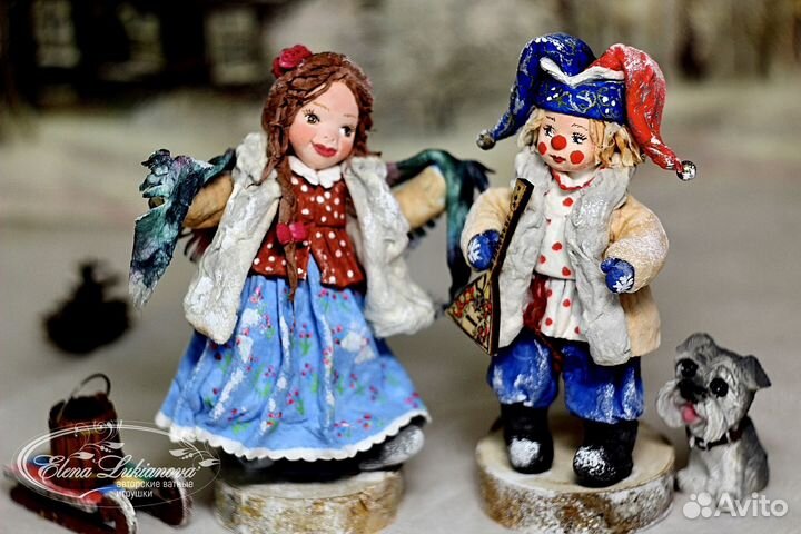 Ватные елочные игрушки