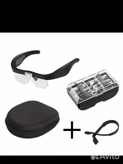 Лупа бинокулярная,очки увеличительные с подсветкой