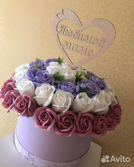 Букет из мыльных роз