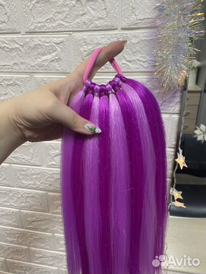 Детский хвост на резинке 35 см