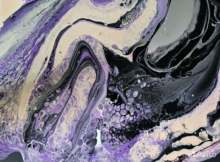 Картина флюид арт