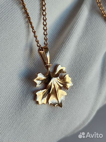 Золотая цепочка с кулоном СССР