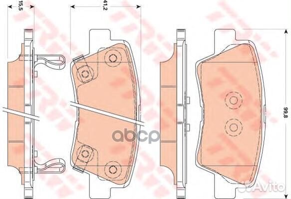 GDB3494 1362 02 583022KA10 колодки дисковые