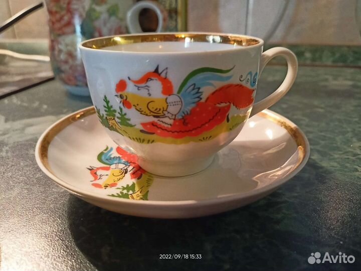 Кофейные пары и блюдца лфз, Дулево СССР