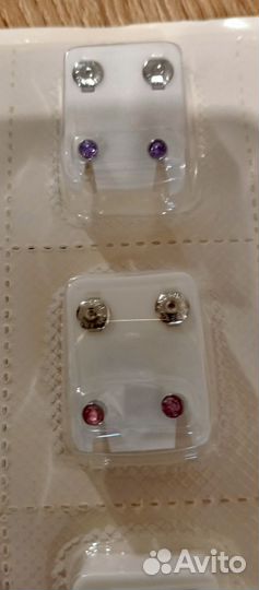 Серёжки гвоздики бижутерия