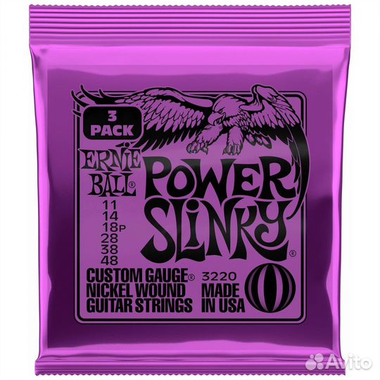 Ernie ball 3220 Nickel Wound Slinky Power 3 Pack