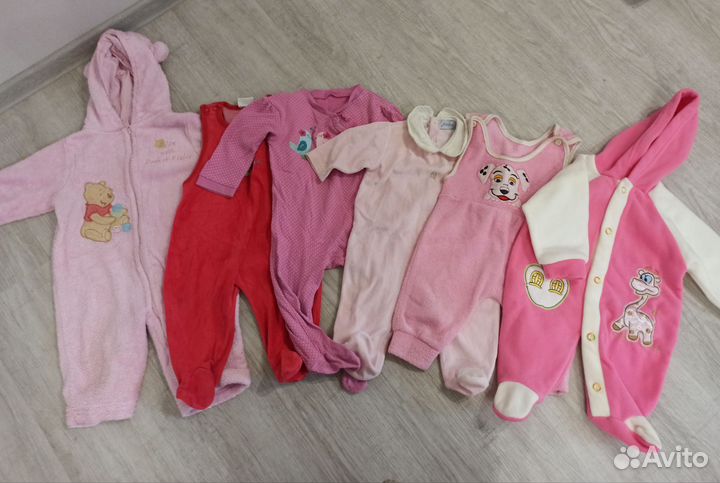 Вещи для девочки пакетом 56-68