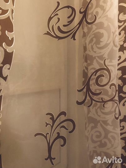 Штора прозрачная из органзы