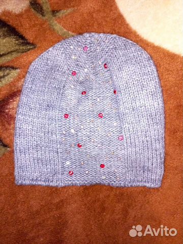 Шапка женская вязаная за шоколадку