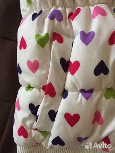 Жилет тёплый для девочки 10-14 лет