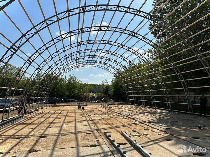 Каркас ангара Арки 9м
