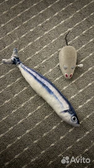 Переноска, лежанка и игрушки для кошки