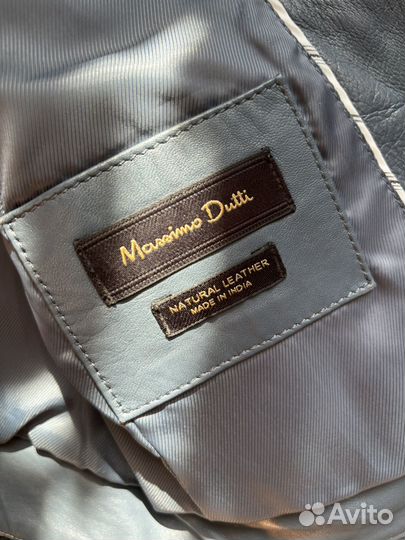 Кожаная куртка massimo dutti