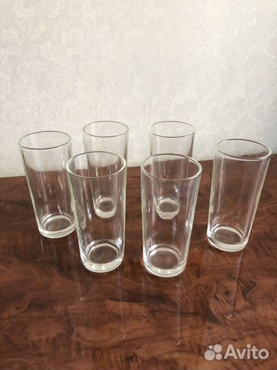 Бокалы стаканы прямые