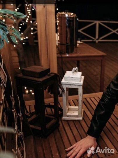 Подсвечник декоративный деревянный