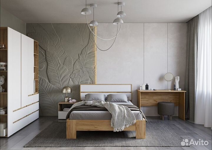 Письменный стол Дуб крафт золотой