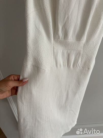 Платье белое мини