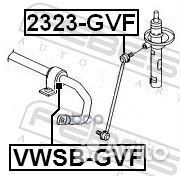 Втулка стабилизатора VW tiguan/passat 07- перед
