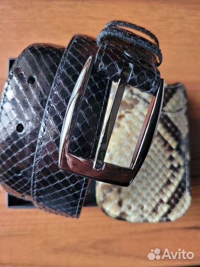 Ремень мужской из кожи крокодила,страуса, анаконды