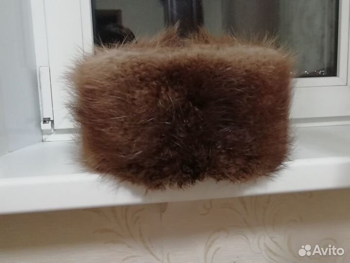 Шапка меховая из бобра мужская 58